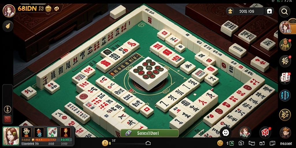 Screenshot gameplay 68IDN menunjukkan pengalaman seru bermain Mahjong.