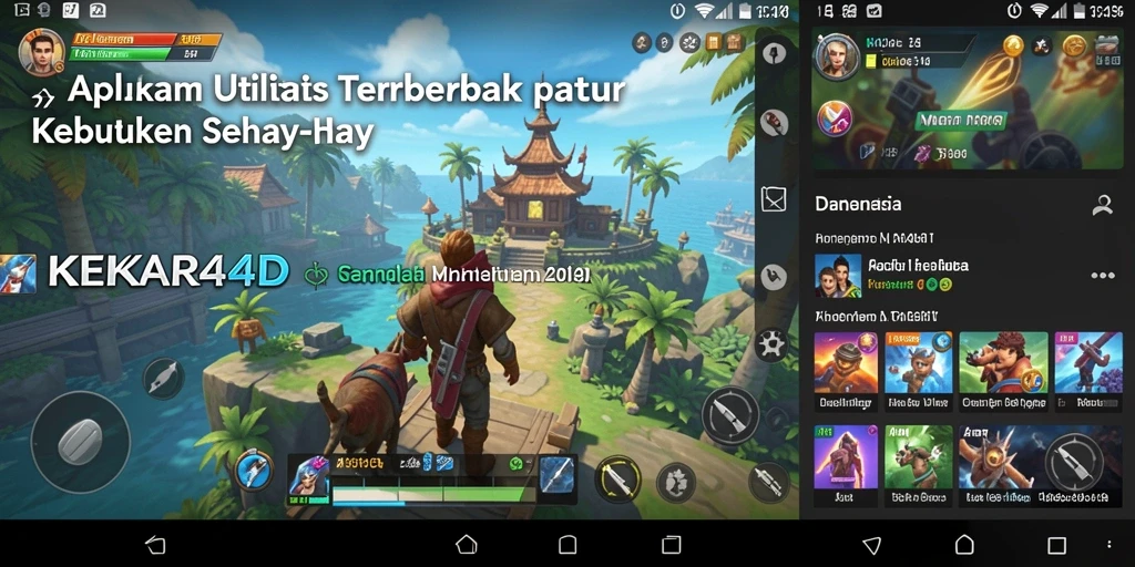 Tampilan antarmuka aplikasi KEKAR4D yang intuitif dan menarik.