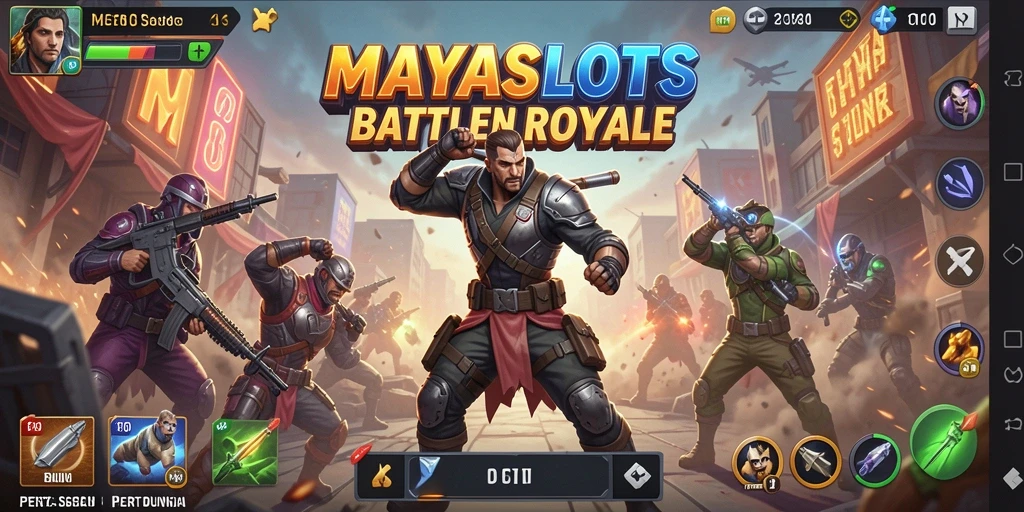Tangkapan layar gameplay <strong>MAYASLOTS</strong> yang menegangkan dalam arena pertempuran.