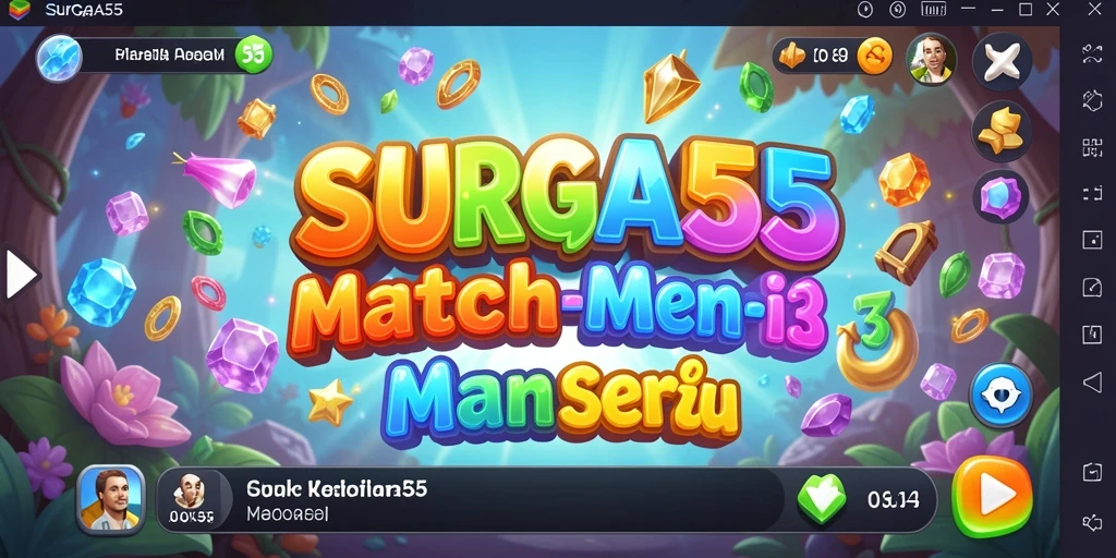 Tampilan gameplay SURGA55 yang seru dan penuh warna.