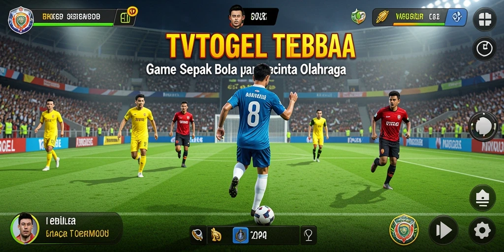 Screenshot gameplay seru dalam pertandingan sepak bola di TVTOGEL.